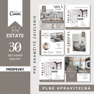 30 Moderných Realitných Šablón pre realitných maklérov – IG Príspevky