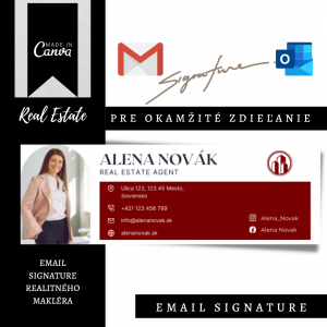 Email Signature 02 - Šablóna podpisu e-mailu, podpis Gmail a Outlook pre okamžité stiahnutie
