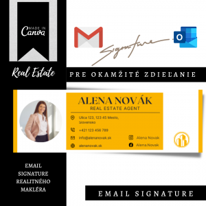 Email Signature 03 - Šablóna podpisu e-mailu, podpis Gmail a Outlook pre okamžité stiahnutie