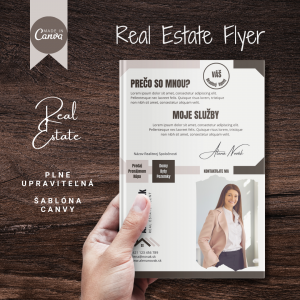 Offline & Online Real Estate FLYER - 1x A4 Leták