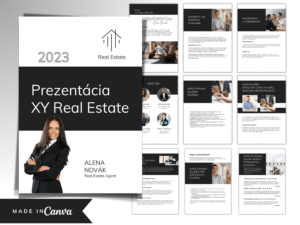 Profesionálna Prezentácia Realitného Agenta / Kancelárie v Canve, Dizajn 01